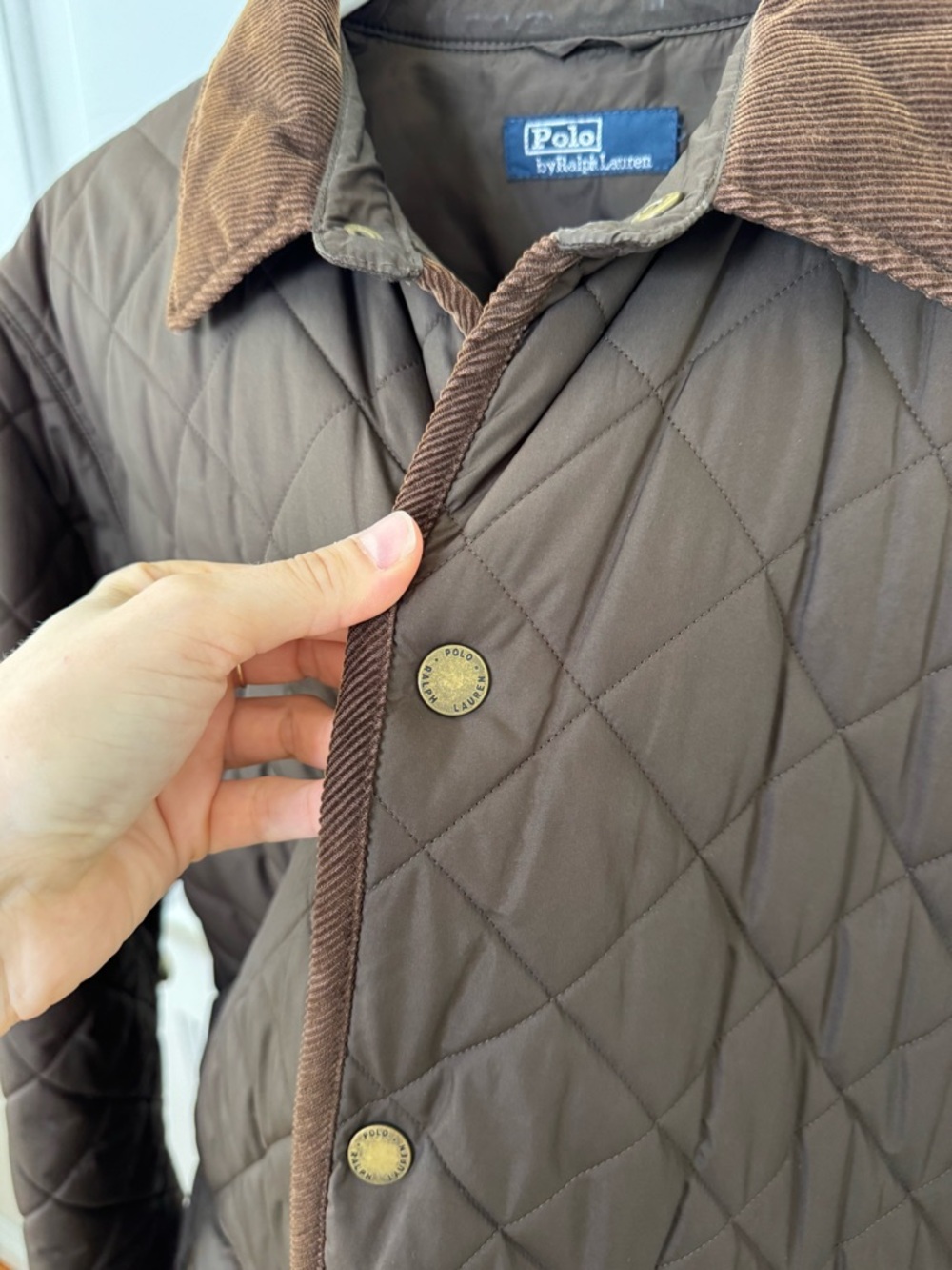 Polo Ralph Lauren Women's Corduroy Trim Quilted Barn Jacket - Picture 5 of 9